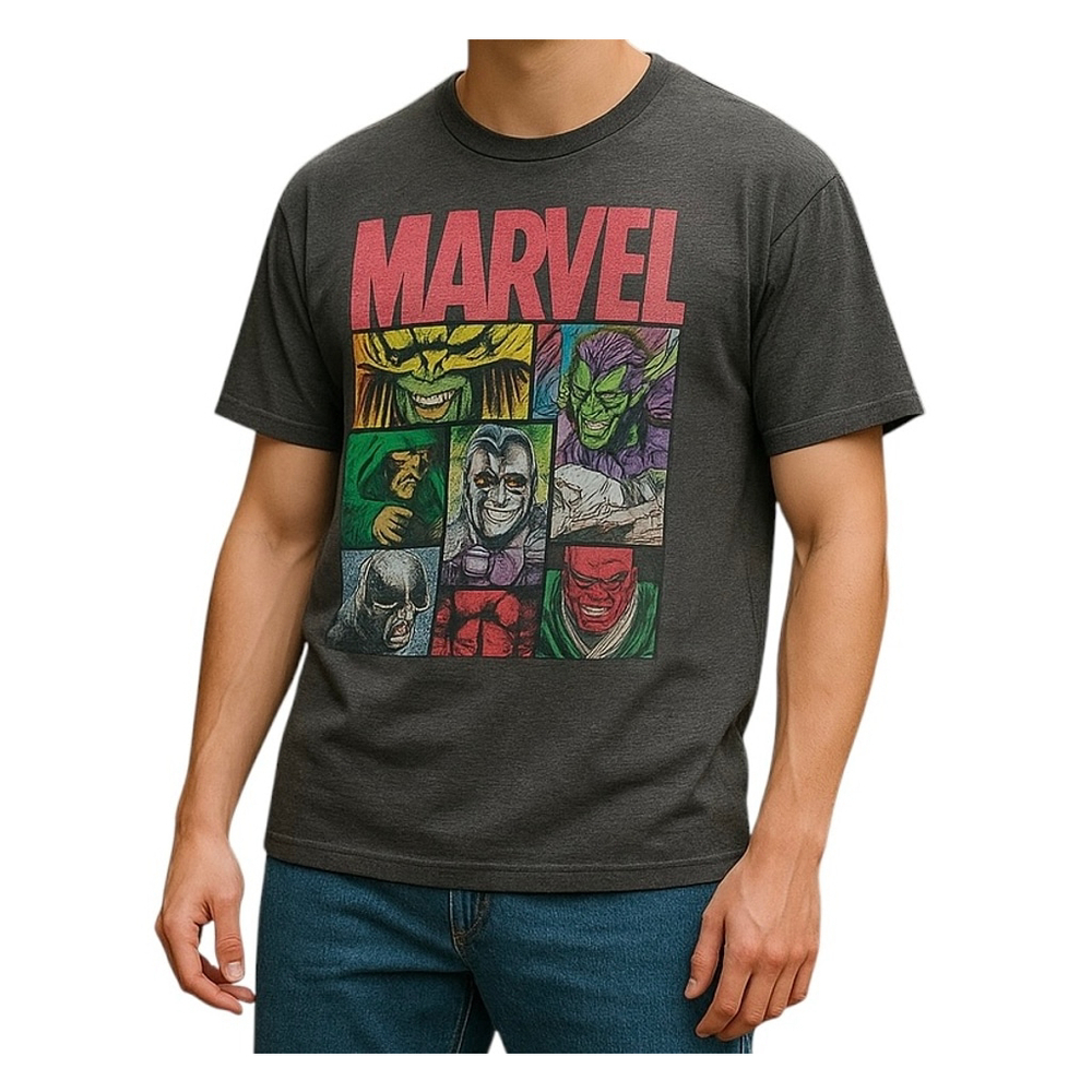 Jack of All Trades Marvel Graphic Tee Grey Size Large